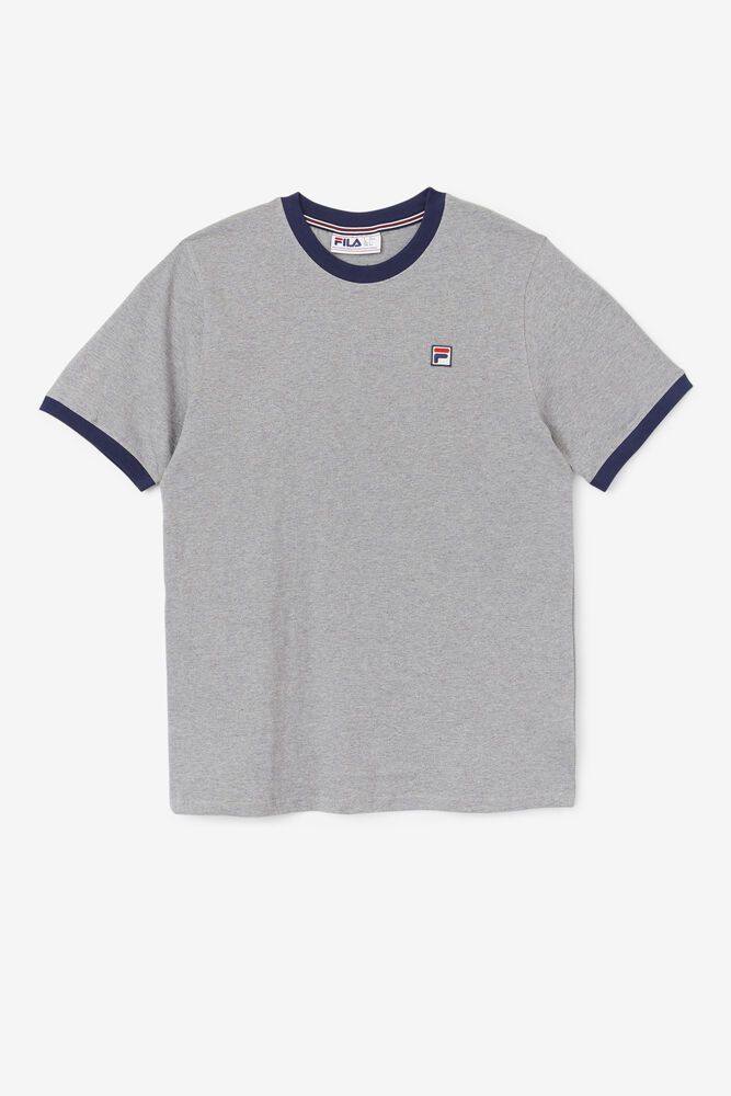 Fila Marconi Ringer T-Shirt Grey - Mens - 89057FWST